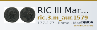 RIC III Marcus Aurelius 1579 — CANOA