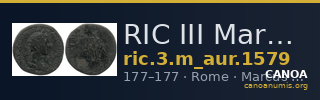 RIC III Marcus Aurelius 1579 — CANOA