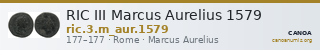 RIC III Marcus Aurelius 1579 — CANOA
