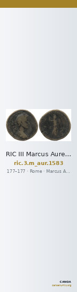 RIC III Marcus Aurelius 1583 — CANOA