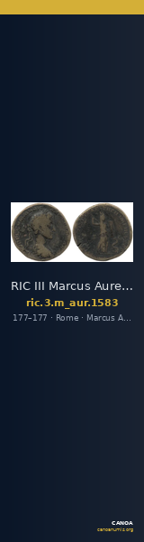 RIC III Marcus Aurelius 1583 — CANOA