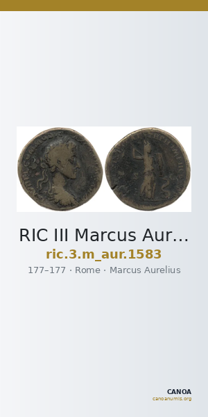 RIC III Marcus Aurelius 1583 — CANOA