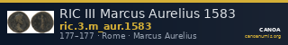 RIC III Marcus Aurelius 1583 — CANOA