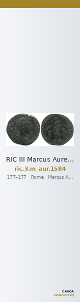 RIC III Marcus Aurelius 1584 — CANOA