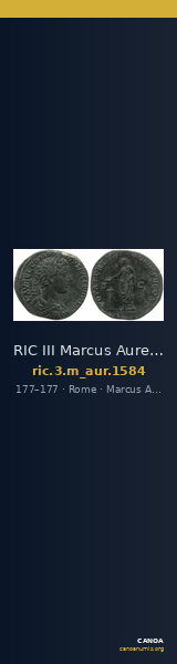 RIC III Marcus Aurelius 1584 — CANOA