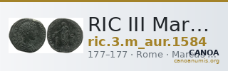 RIC III Marcus Aurelius 1584 — CANOA