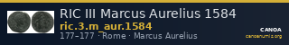 RIC III Marcus Aurelius 1584 — CANOA