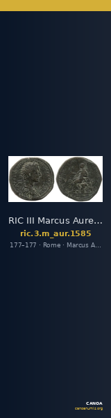 RIC III Marcus Aurelius 1585 — CANOA