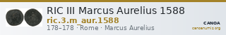RIC III Marcus Aurelius 1588 — CANOA