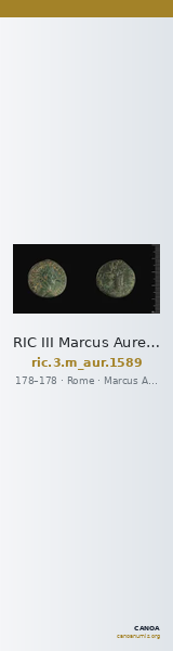 RIC III Marcus Aurelius 1589 — CANOA