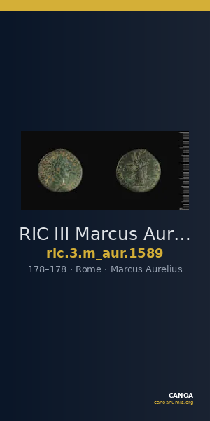 RIC III Marcus Aurelius 1589 — CANOA