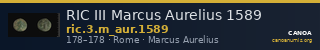 RIC III Marcus Aurelius 1589 — CANOA
