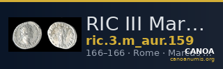 RIC III Marcus Aurelius 159 — CANOA