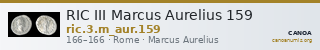 RIC III Marcus Aurelius 159 — CANOA