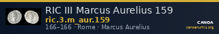 RIC III Marcus Aurelius 159 — CANOA