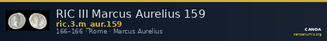 RIC III Marcus Aurelius 159 — CANOA