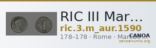 RIC III Marcus Aurelius 1590 — CANOA