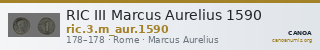 RIC III Marcus Aurelius 1590 — CANOA