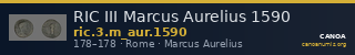 RIC III Marcus Aurelius 1590 — CANOA