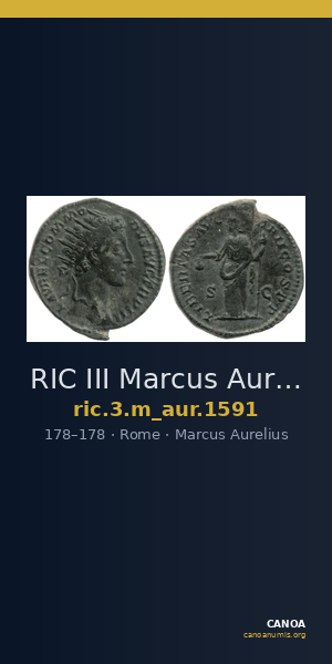 RIC III Marcus Aurelius 1591 — CANOA
