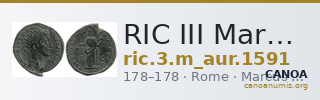 RIC III Marcus Aurelius 1591 — CANOA