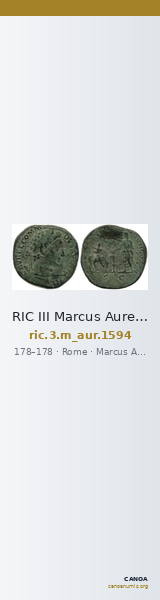 RIC III Marcus Aurelius 1594 — CANOA