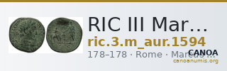 RIC III Marcus Aurelius 1594 — CANOA
