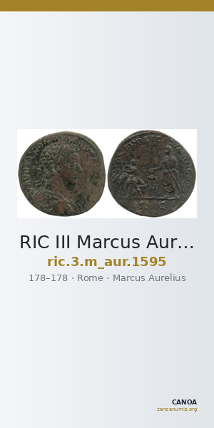 RIC III Marcus Aurelius 1595 — CANOA