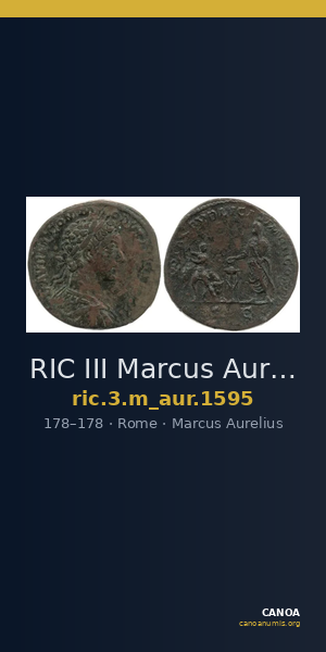 RIC III Marcus Aurelius 1595 — CANOA
