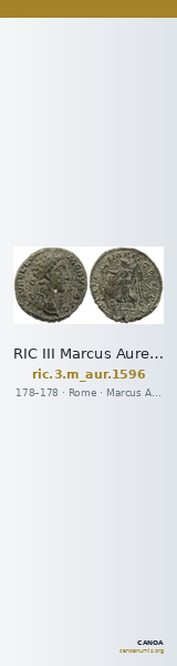 RIC III Marcus Aurelius 1596 — CANOA