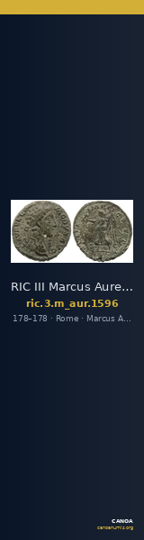 RIC III Marcus Aurelius 1596 — CANOA