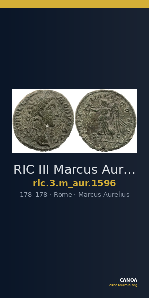 RIC III Marcus Aurelius 1596 — CANOA
