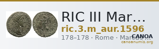 RIC III Marcus Aurelius 1596 — CANOA