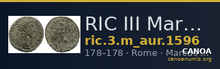 RIC III Marcus Aurelius 1596 — CANOA