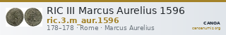 RIC III Marcus Aurelius 1596 — CANOA