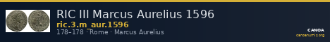 RIC III Marcus Aurelius 1596 — CANOA