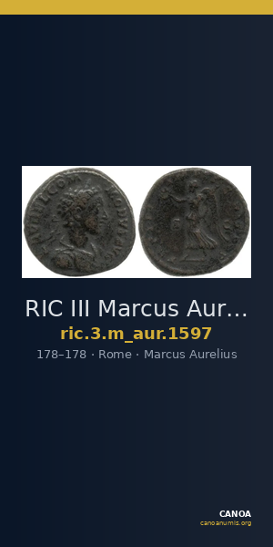 RIC III Marcus Aurelius 1597 — CANOA
