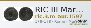 RIC III Marcus Aurelius 1597 — CANOA