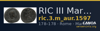 RIC III Marcus Aurelius 1597 — CANOA