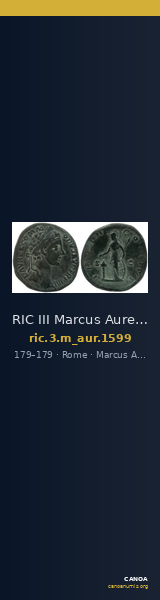 RIC III Marcus Aurelius 1599 — CANOA