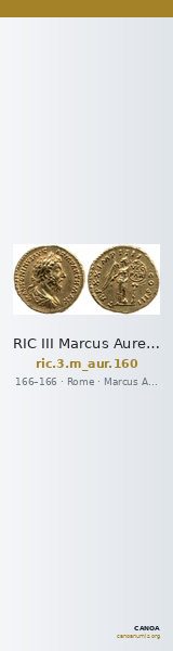 RIC III Marcus Aurelius 160 — CANOA