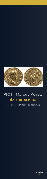 RIC III Marcus Aurelius 160 — CANOA