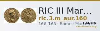 RIC III Marcus Aurelius 160 — CANOA