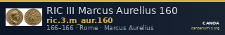 RIC III Marcus Aurelius 160 — CANOA