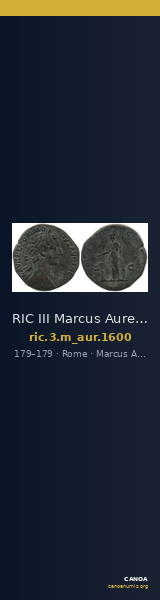 RIC III Marcus Aurelius 1600 — CANOA