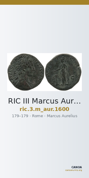 RIC III Marcus Aurelius 1600 — CANOA