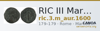 RIC III Marcus Aurelius 1600 — CANOA