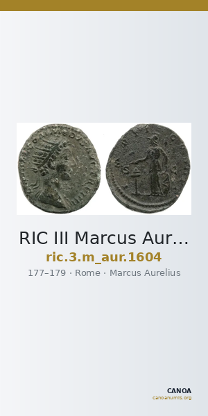 RIC III Marcus Aurelius 1604 — CANOA