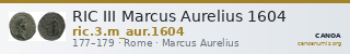 RIC III Marcus Aurelius 1604 — CANOA