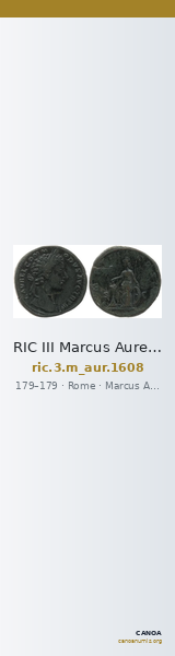 RIC III Marcus Aurelius 1608 — CANOA